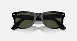 Ray-Ban Wayfarer Sunglasses - Black W/ G-15 Green