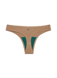 Huha Women's Seamless Low-Mid Rise Thong Mineral Undies - Tan
