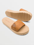 Volcom Womens Not So Simple Slides - Tan