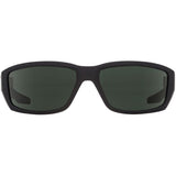 Spy Tarmac Sunglasses - Matte Black - Happy Gray Green Polar