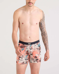Saxx Vibe XTRA Underwear - Hibiscus Jungle-Coral