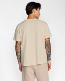 RVCA Mens Midweight Label Short Sleeve Tee - Ceramic