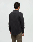 Tentree Men's Quilted Colville Shacket - Meteorite Black Heather