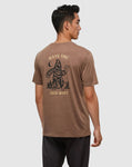 Tentree Mens Baker T-Shirt - Clove Heather/Meteorite Black