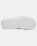 Under Armour Mens UA Ignite Pro 8 Fixed Strap Men's Slides - White / Black - 100