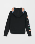 Volcom Kids' Burgstone Full Zip Hoodie - Black