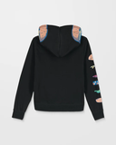 Volcom Kids' Burgstone Full Zip Hoodie - Black