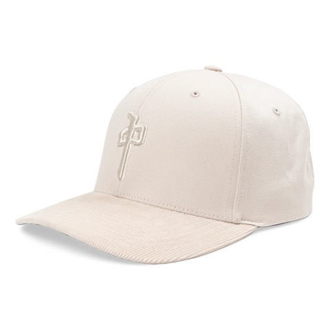 RDS OG Puffy Corduroy Brim Flexfit Hat - Cream