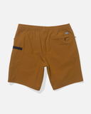 Salty Crew Mens Crew Boatshorts Elastic Waist Boardshort - Bronze Brown