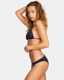 RVCA Womens Solid Medium Bikini Bottoms