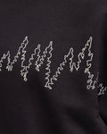 Tentree Women's Juniper Outline Crew - Meteorite Black Vintage White