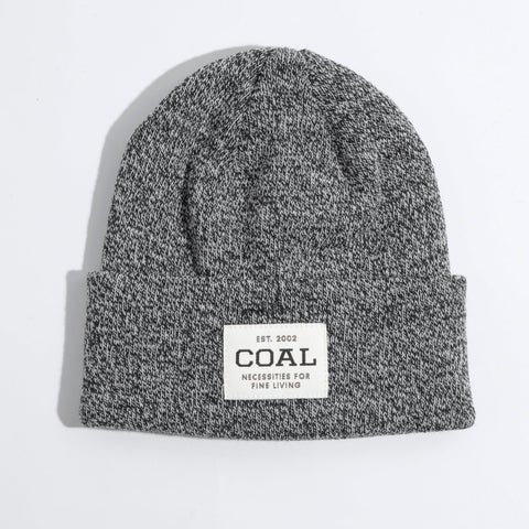 Coal Kids The Uniform Recycled Knit Cuff Beanie - Black Marl