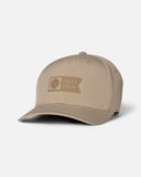 Salty Crew Mens Apex Flexfit 6 Panel Hat -Khaki