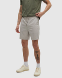 Tentree Mens Mullan Organic Cotton Front Zip Short - Sand Stone