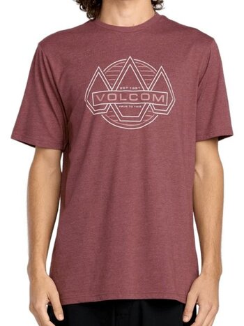 Volcom Mens Walker SS Tee - Merlot