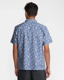 RVCA Mens Breezy SS Shirt - Vintage Blue