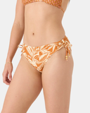 Roxy Women's Ray Of Sunshine Lace Hipster Full Bikini Bottom - Rust Multi