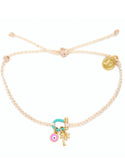 Pura Vida Bonne Chance Gold Charm Bracelet ~ Vanilla