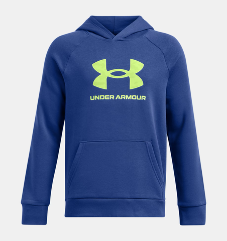 Under Armour Boys' UA Rival Fleece Big Logo Print Fill Hoodie