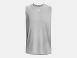 Under Armour Men's UA Tech™ Team Tank - Mod Gray Light Heather / White - 011