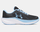 Under Armour Girls' PS  UA Chase Running Shoes - Black / White / Horizon Blue - 002