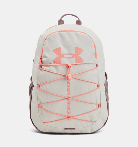 Under Armour UA Hustle Sport Backpack - White Clay / Aero Orange