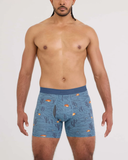 Saxx Quest Quick-Dry Mesh Underwear - Canyonlands - Washed Blue