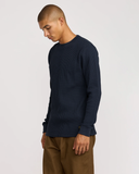 RVCA Mens Dayshift Long Sleeve Thermal Shirt - Moody Blue