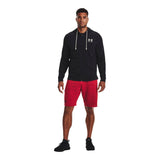Under Armour Men's UA Rival Terry LC Full Zip Hoodie - Black / White - 001