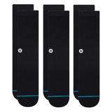 Stance Icon Crew Socks 3 Pack - Black