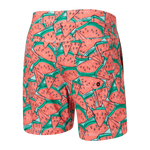 Saxx Mens Betawave 7" Swim Shorts -  Mega Melon - Multi