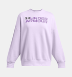 Under Armour Women's UA Rival Fleece Wordmark Oversized Crew