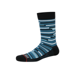 Saxx Mens Whole Package Crew Socks - Surfs Up/Sky Blue Heather
