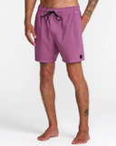 RVCA Mens VA Pigment Elastic Short Trunk 16" - Rose Shadow