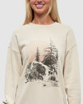 Tentree Women's Backcountry Crew - Warm Oak / Dusty Terracotta
