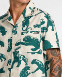 RVCA Mens TJP All Over Short Sleeve Shirt - Ceramic