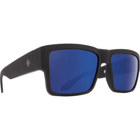 Spy Cyrus Sunglasses - Soft Matte Black - Happy Bronze with Blue Spectra Mirror