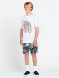 Volcom Boys Asphalt Beach Elastic Waist Hybrid Shorts