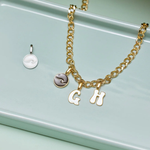 Pura Vida Harper Gold Charm ~ Enamel Wave