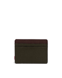 Herschel Charlie Cardholder Wallet - Ivy Green/Chicory Coffee