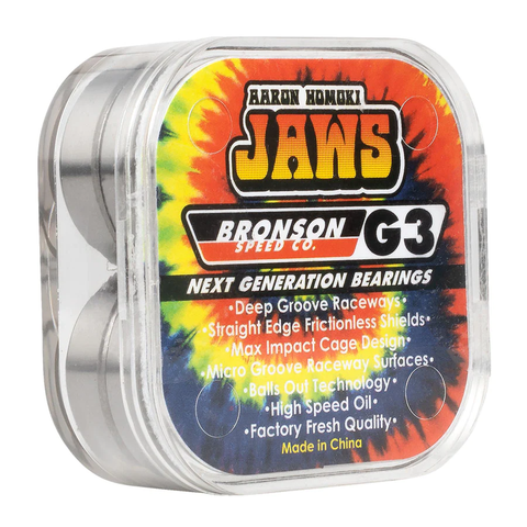 Bronson Speed Co. Aaron JAWS Homoki Pro G3 BOX/8 Skateboard Bearings
