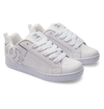 DC Womens Court Graffik Shoes - White/Silver