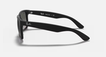 Ray-Ban Justin Sunglasses - Rubber Black W/ Dark Grey Gradient