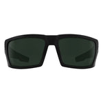 Spy Rebar Sunglasses - Matte Black - Happy Gray Green Polar + ANSI