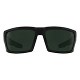 Spy Rebar Sunglasses - Matte Black - Happy Gray Green Polar + ANSI