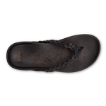 OluKai Women's Lei Leather Sandals - Lava Rock