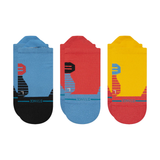 Stance Performance Mixed Tab Socks 3 Pack - Blue