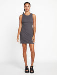 Volcom Womens Lived In Lounge Rib Backless Dress