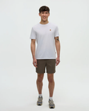 Tentree Mens Mullan Organic Cotton Front Zip Short - Timber