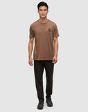 Tentree Mens Baker T-Shirt - Clove Heather/Meteorite Black